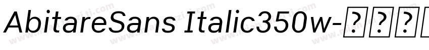 AbitareSans Italic350w字体转换